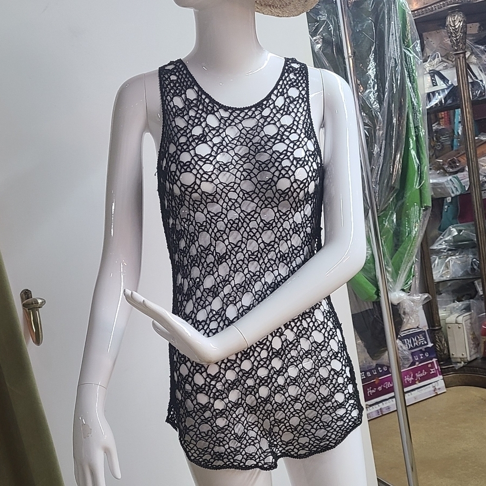 Eileen Fisher Knit Net Tank Top